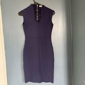 Navy Fitted Dress